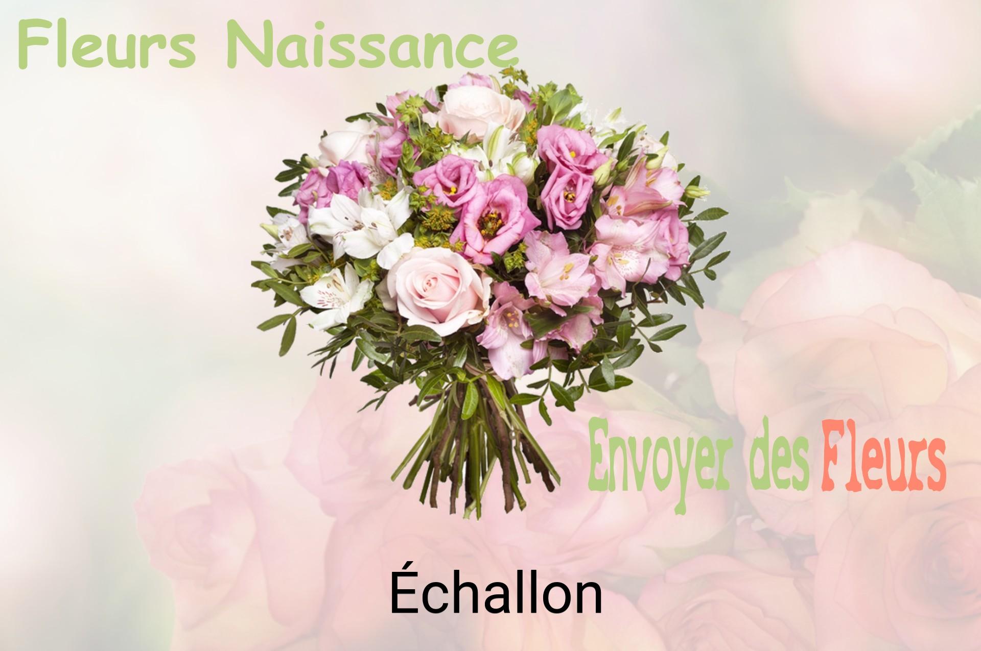 Bouquet de fleurs de naissance livré à Échallon